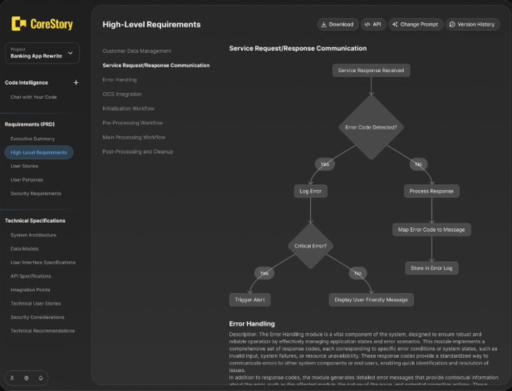 CoreStory Screenshot 1