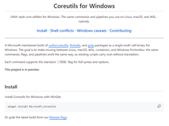 Coreutils for Windows Screenshot 1
