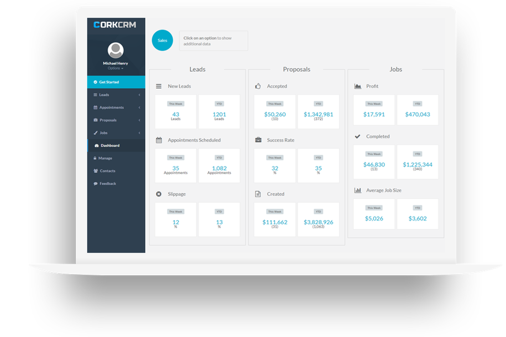 CorkCRM Screenshot 1