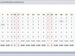 Human Resource timesheet report