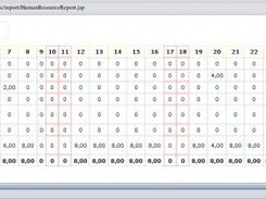 Human Resource timesheet report