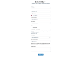 Gift Card+ Order Form