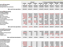 Cash flow projections