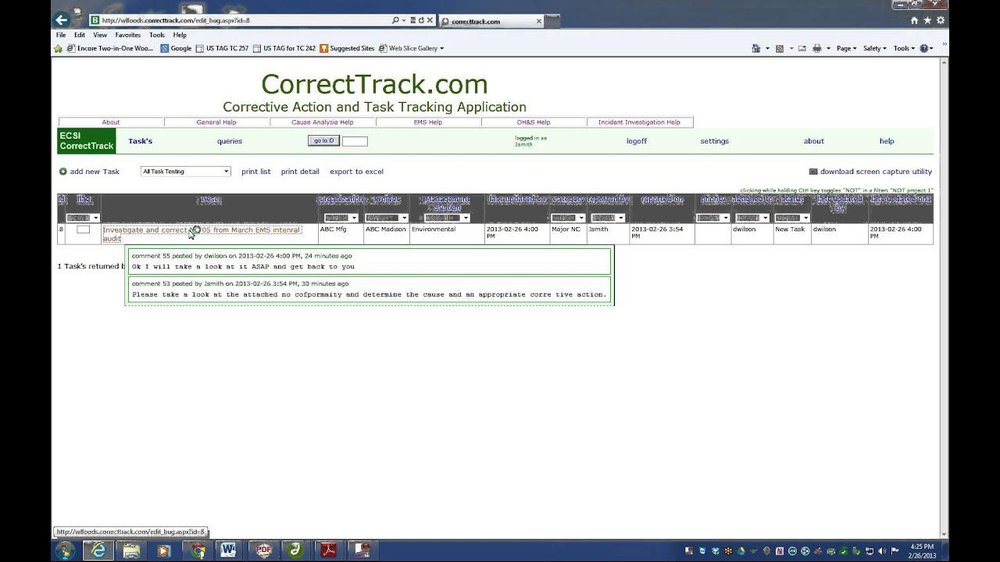 CorrectTrack Screenshot 1