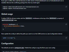 CORS Middleware for Laravel Screenshot 1