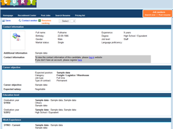 View resume