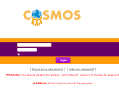 login screen