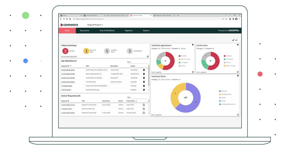 Interface Connect Main Dashboard