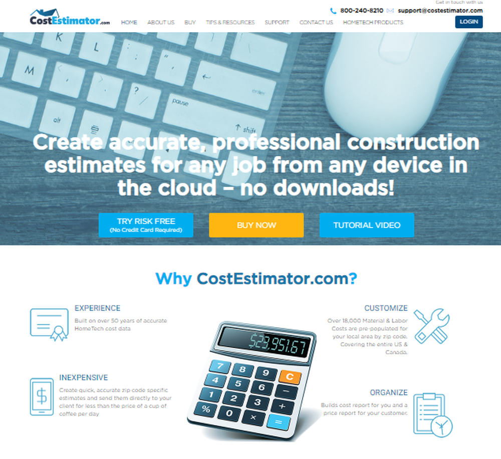 CostEstimator.com Screenshot 1