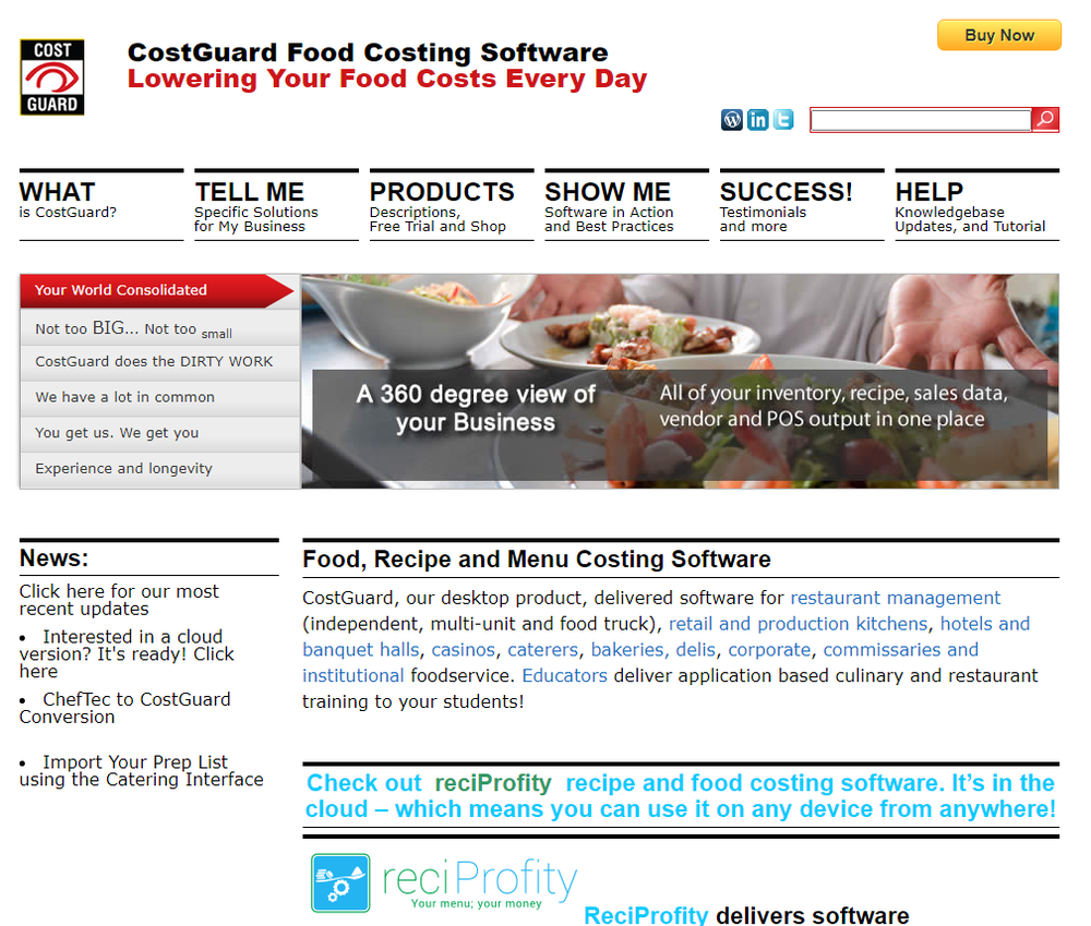 CostGuard Food Costing Screenshot 1