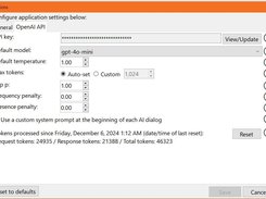 OPENAI API SETTINGS