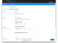 Configuration for an automatic file transfer between SFTP and SharePoint