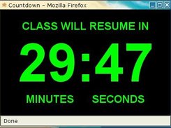 Javascript - countdown window