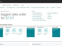 Experience a streamlined workflow with the Counter Sales Role Center, tailor-made for Counter Sales Order Processors and Counter Sales Managers. This Dynamics 365 Business Central feature offers quick access to key functionalities like daily close reports, sales history, and user salespersons.