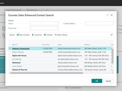 Take customer relationship management to the next level with the Enhanced Contact Search feature in Dynamics 365 Business Central. This tool helps to effortlessly access a contact's sales history, providing valuable insights for your counter sales orders.