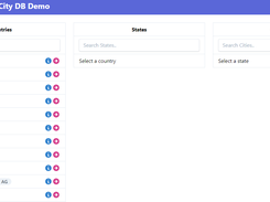 Countries States Cities Database Screenshot 1