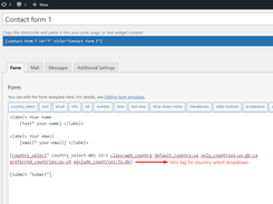 Country Dropdown For Contact Form 7 Screenshot 1