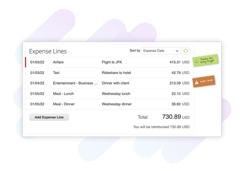 Coupa Expense Screenshot 1