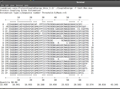 Couple Energy Estimation Sample Output