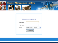 Courier Management System - Admin Login