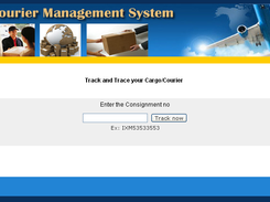 Courier Management System - Courier Status Check