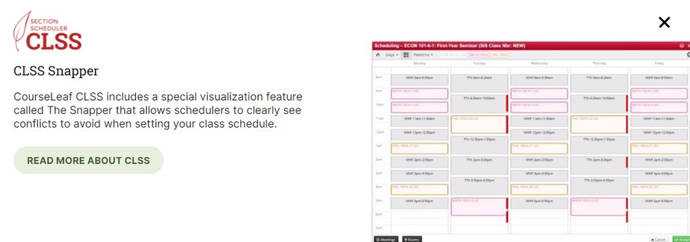 CourseLeaf Screenshot 1