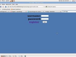 login page