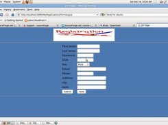 registration page