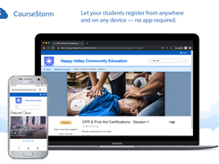 Save time. Enroll more students. Simple yet powerful tools let your students register from anywhere and on any device —no app required.