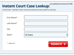 CourtCaseFinder.com Screenshot 1