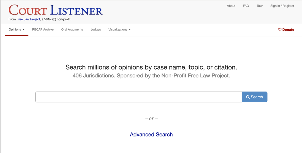 CourtListener Screenshot 1