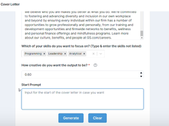 Cover Letter AI Screenshot 1