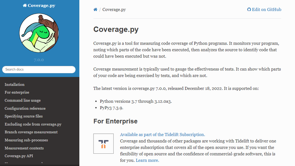 Coverage.py Screenshot 1