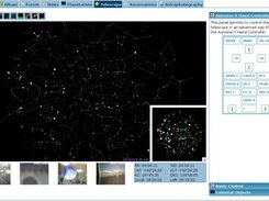 Moving the telescope with the planetarium in Ciclope Stars