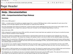 CPM Help page