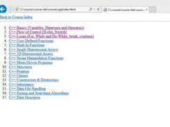 Main Index Cpp Course Page