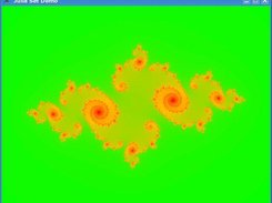 A simple julia set rendered based on user input