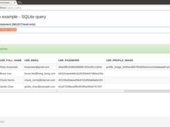 CppWeb - SQLite access example