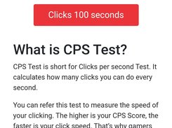 CPS Test Screenshot 2