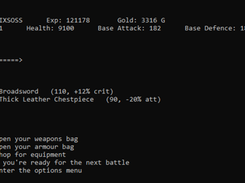 RPG Equipment/Stats Screen