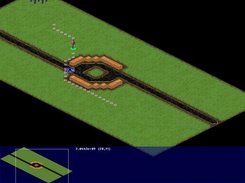 A walking unit with enabled 'debug_show_paths' option.