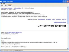 Craig's List Watcher - Details Screen