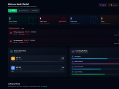 Stay on top of your courses, assignments, and exams with a unified academic dashboard.