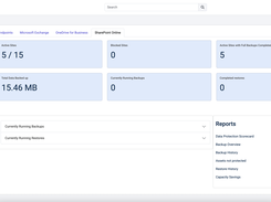 Backup activity for SharePoint Online