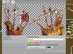The map editor with a loaded bitmap file