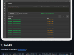 CrateDB Screenshot 1