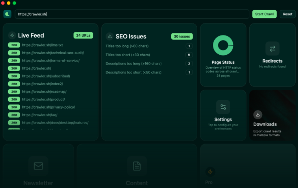 Crawler.sh Screenshot 1