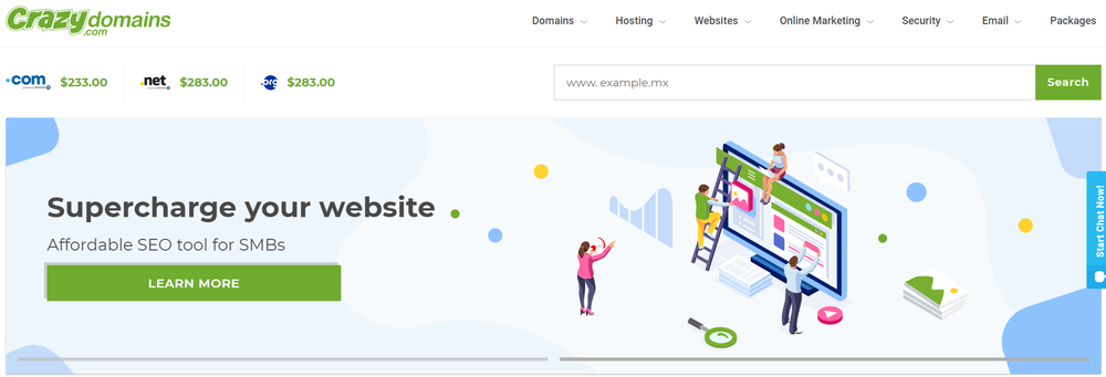 Crazy Domains Screenshot 1