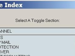 Toggles Selection Index