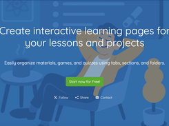 Create interactive learning pages for your lessons and projects